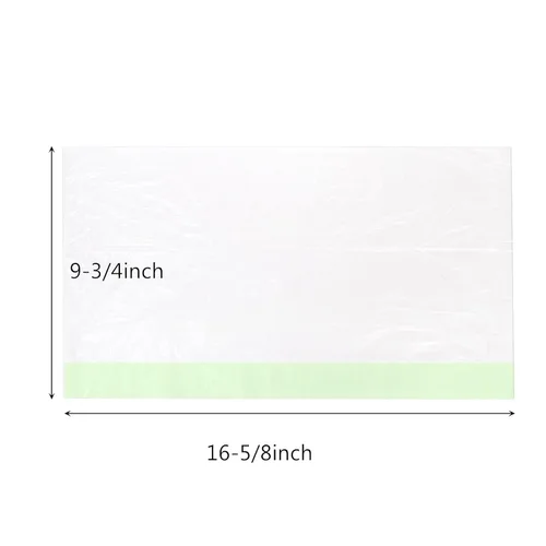 Miniatura 2 de Tebery Paquete de 100 forros portátiles para sillas de orinal con cordón, bolsas de orinal desechables para asiento de entrenamiento de inodoro