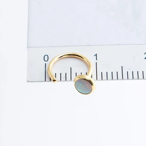 Miniatura 6 de Half Huggie Gold Hoop Earrings for Girls Women Tiny Cartilage Birthstone Stud Piercing Earring Hypoallergenic Earring Screw Back Dainty Hug Hoops