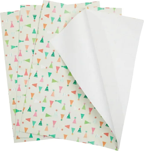 Miniatura 8 de The Gift Wrap Company 58-189227 Juego de hojas de papel para envolver regalos con diseño de animales de fiesta, 30 x 23 pulgadas, multicolor, 3