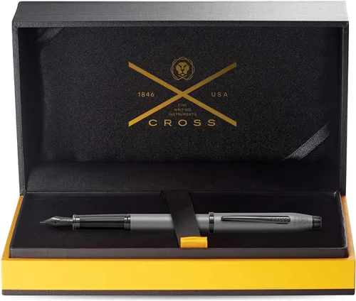 Miniatura 71 de Cross Century II - Bolígrafo de punta Selectip, lacado negro con detalles chapados en oro de 23 quilates