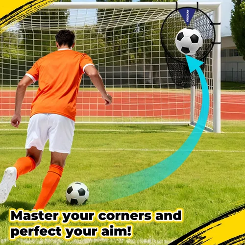 Miniatura 6 de Top Bins - Objetivo de portería de fútbol (2 piezas) de 23.6 pulgadas para voleibol, pase, precisión de disparo, práctica de fútbol