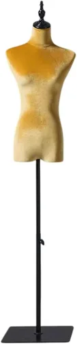 Miniatura 19 de Female Mannequin Torso with 140-185 Cm Adjustable Height Stand, Shoulders 39 Cm /Bust 86 Cm / Waist 64 Cm / Hip 84 Cm(Brown,with arms)
