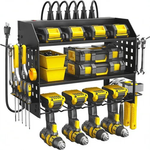 Miniatura 9 de Spacecare Organizador de Herramientas Eléctricas - Soporte para Herramientas de Taladro Eléctrico - Estante de Herramientas Resistente y Paquete