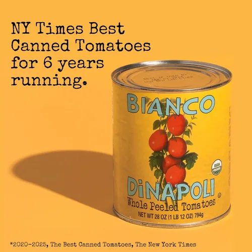Miniatura 7 de Bianco DiNapoli Organic NY Style - Salsa de pizza de 8 onzas (paquete de 8), tomates cultivados en California madurados con vid, con ajo, especias