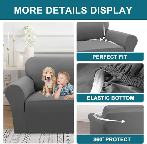 Miniatura 5 de Turquoize Fundas 100% impermeables para silla, fundas elásticas para sala de estar, sofá, funda de sofá con brazos, protector de muebles para sillas