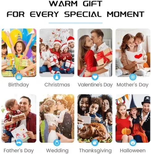 Miniatura 9 de WOMB Manta de bebé personalizada con nombre, manta de nombre personalizado para niños adultos, regalo de cumpleaños/Navidad/hito para niños, niñas