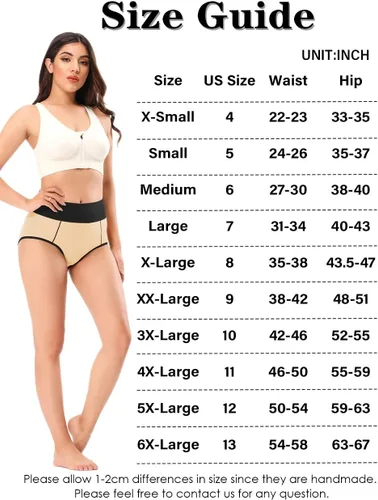 Miniatura 5 de POKARLA - Ropa interior de algodón y con cintura alta para mujer, es suave, es transpirable, son calzones elásticos, con talla regular