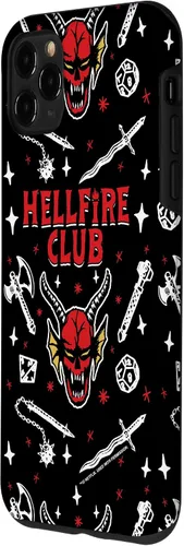 Miniatura 2 de Funda con patrón Hellfire Club de Stranger Things para iPhone 11 Pro Max