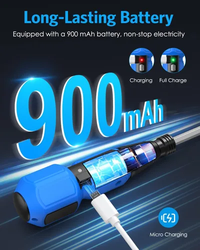 Miniatura 4 de AMIR Destornillador eléctrico inalámbrico recargable, juego de destornilladores eléctricos, kit de herramientas de reparación automática portátil