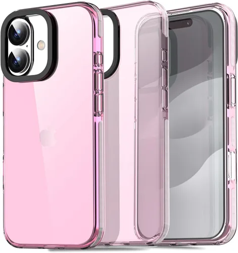 Miniatura 318 de AICase Funda protectora para iPhone 16 compatible con iPhone 16, delgada, ligera, transparente [no amarillenta] Diseño vibrante