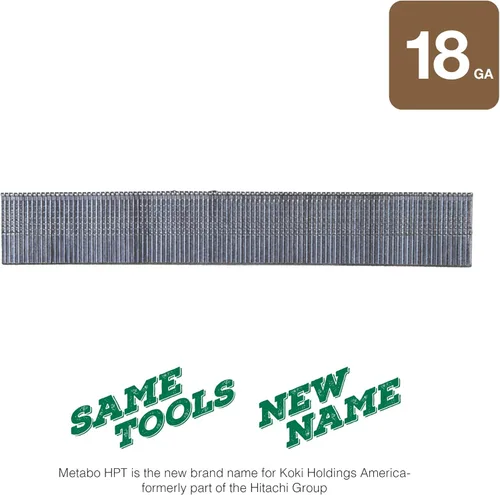 Miniatura 3 de Metabo HPT Clavos Brad 1 pulgada x calibre 18 Lisos Electro galvanizado 1,000 unidades 24102THPT