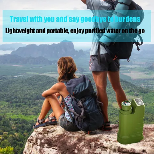 Miniatura 6 de Filtro de agua eléctrico portátil, purificador de agua portátil, purificador de agua de supervivencia, filtro de agua de supervivencia, eliminación