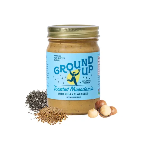 Miniatura 15 de Ground Up Mantequilla de almendras y anacardos - cardamomo de miel con semillas de chía - Sin maní, sin lácteos, sin gluten, vegana - 1 tarro de 12