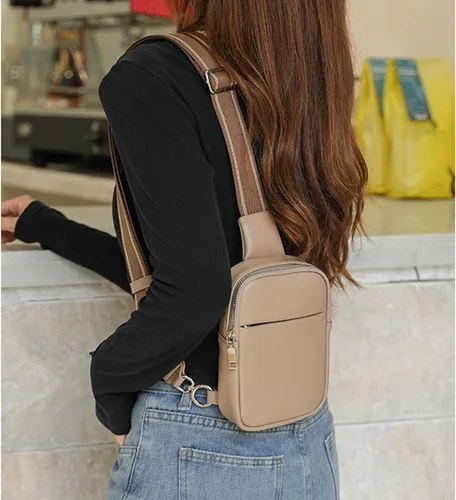 Miniatura 3 de Bolso bandolera pequeño, riñonera, cangurera, para teléfono celular, bolso de pecho, casual, mochila deportiva para mujeres y hombres