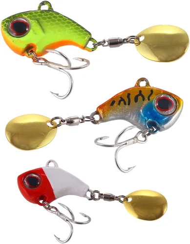 3 piezas de señuelo anzuelo de pesca señuelo de pesca cebo artificial 3D ojos señuelo de pesca suave cebos de un solo gancho para perca, trucha,