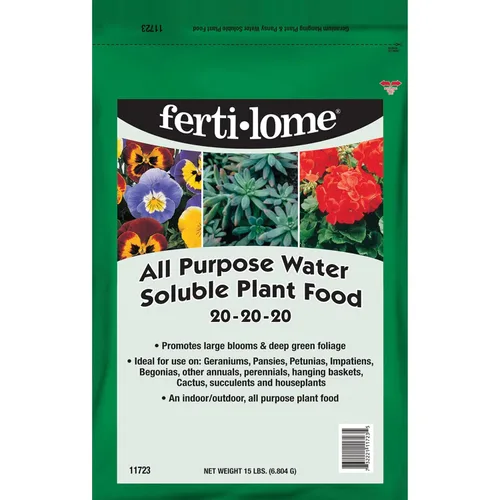 Miniatura 4 de Fertilome (11721) Alimento vegetal soluble en agua para todo propósito 20-20-20 (1.5 lb.)