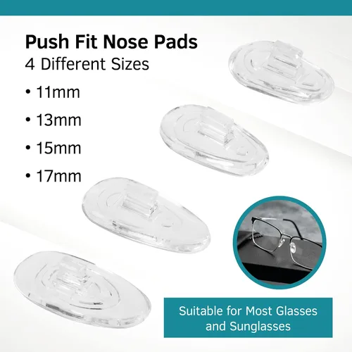 Miniatura 3 de SPORTS WORLD VISION Almohadillas para la nariz para gafas, almohadillas de nariz de silicona suave en forma de A de alta calidad para gafas 2 pairs