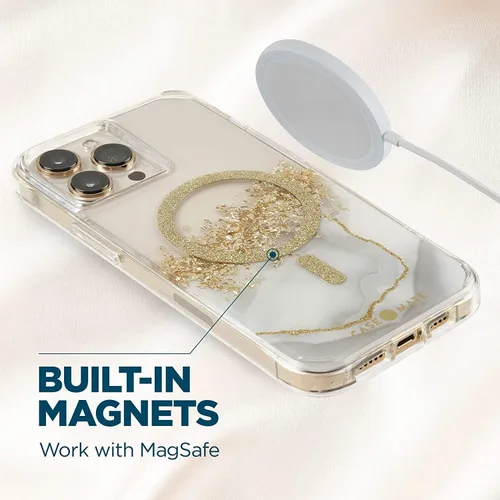 Miniatura 6 de Case-Mate - Karat Marble - Funda MAGSAFE para iPhone 13 Pro Max - Compatible con accesorios MAGSAFE y carga - Protección contra caídas de 10 pies