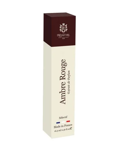 de France Ambre Rouge Perfume 0.5 fl oz – Aroma floral oriental – Fragancia elegante con azafrán, jazmín y ámbar – Acabado Oud profundo