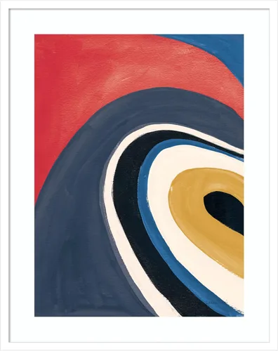 Miniatura 16 de Amanti Art Framed Wall Art Print 21x17 In the Groove I Retro by Danhui Nai, Abstract Wall Art, Modern Contemporary Decor, Small Poster Painting