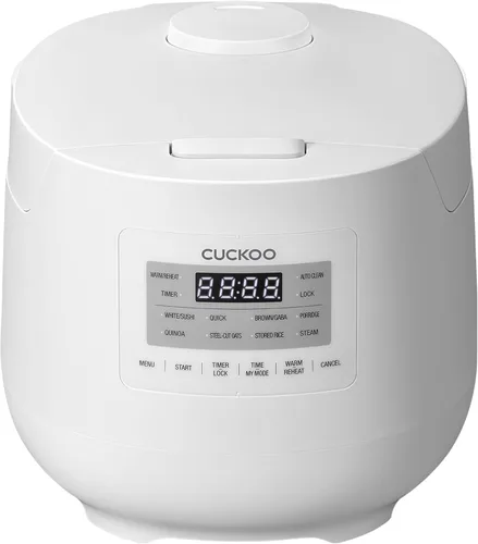 Olla arrocera y calentador Micom de 6 tazas / 1.5 cuartos de galón (sin cocinar), cesta de vapor, 11 modos de funcionamiento: arroz blanco, arroz