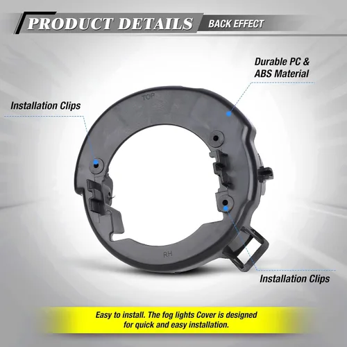 Miniatura 4 de Cubiertas de luces antiniebla para Nissan Frontier 2005-2009, Nissan Pathfinder 2005-2012 (con parachoques pintado) OEM antiniebla de repuesto