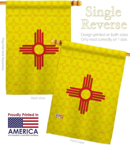 Miniatura 3 de Estados Nuevo México Garden House Banderas Set Regional Estados Unidos Territorios Americanos República País Particular Área Pequeña Decorativa