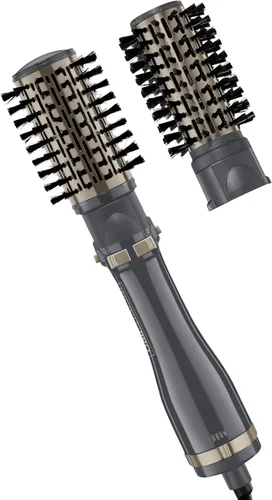 Peine redondo rotador para el cabello Infiniti Pro Spin Air, con aire caliente, 2 pulgadas, color oscuro, de Conair, Estilizador rotativo, giro de