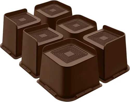Miniatura 35 de ANNKUT Elevadores de cama de 1 pulgada resistentes, elevadores de muebles para cama, escritorio, mesa, sofá, sofá, elevadores de cama de gran