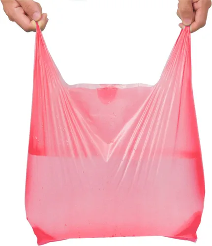 Miniatura 4 de LazyMe Bolsas para camisetas, bolsas de plástico con asas para comestibles y venta al por menor, Bolsas de plástico para negocio, 12x20 pulgadas