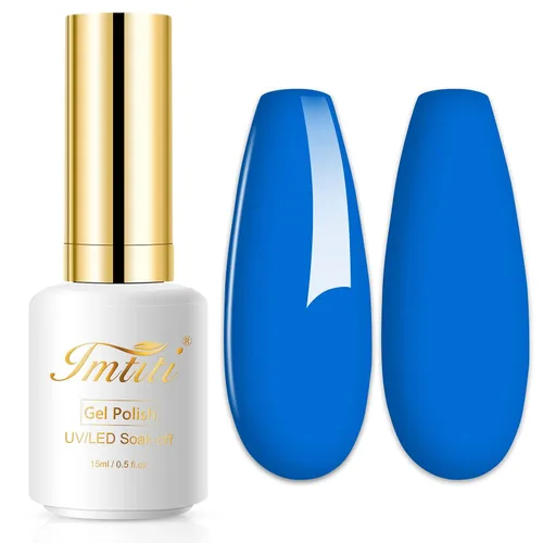 Miniatura 37 de Esmalte de uñas de gel con purpurina, 0.5 fl oz, color rosa brillante, de remojo, con LED, UV, kit de esmalte de uñas de gel para manicura en salón