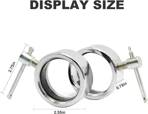 Miniatura 5 de Collares de bloqueo de barra olímpica, 2 piezas, se adapta a abrazaderas de tornillo de barra olímpica de 2 pulgadas, adecuado para entrenamiento