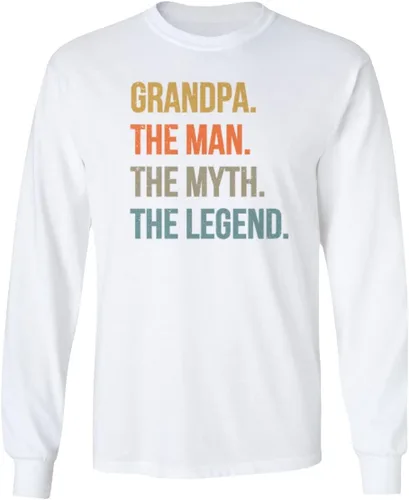 Miniatura 6 de Grandpa Man Myth Legend - Camiseta unisex de manga larga