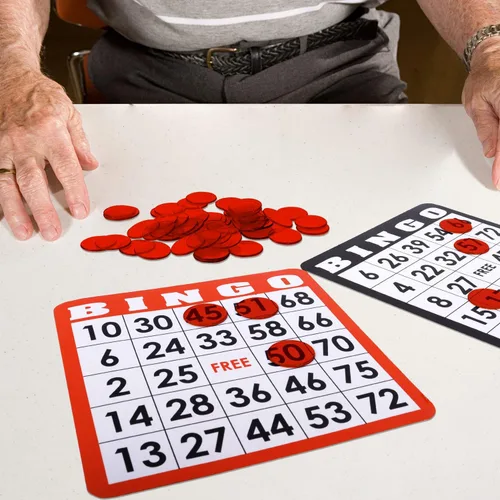 Miniatura 4 de GSE Games & Sports Expert Chips de bingo rojos, 500 fichas de conteo transparentes de alto contraste de 3/4 pulgadas para juegos de bingo, fiestas