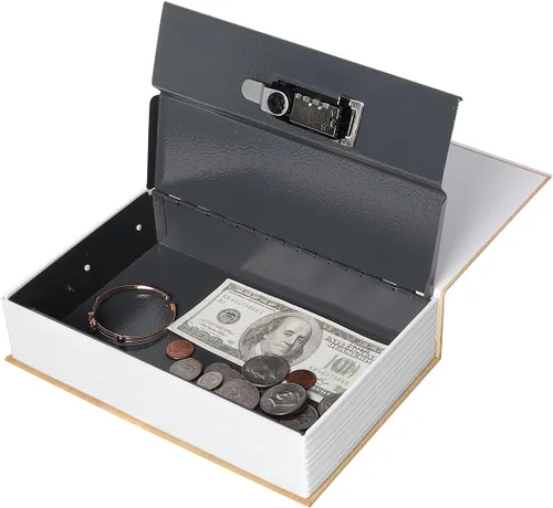 Miniatura 2 de Caja Fuerte de Libro para Almacenamiento, Caja de Seguridad con Cerradura de Combinación Premium, Caja Fuerte de Libro Portátil, Perfecta para Casa