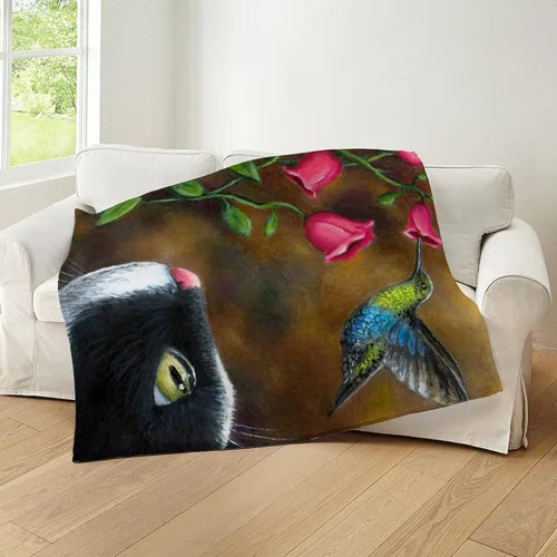 Miniatura 4 de CafePress Cat 571 - Manta de forro polar súper suave, 60 x 50 pulgadas