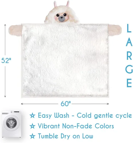 Miniatura 5 de Manta de llama para adultos, manta de lana Sherpa de alpaca, regalos de llama para niñas, mujeres, hombres y niños, esponjosa, cálida y acogedora