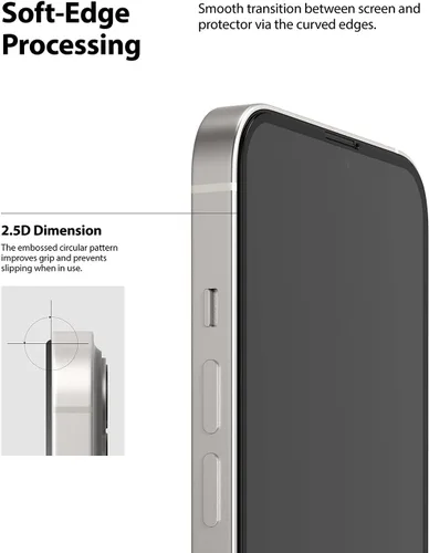Miniatura 5 de Ringke Protector de pantalla de vidrio de cubierta completa compatible con iPhone 13 Mini, antiarañazos, compatible con fundas, cobertura completa