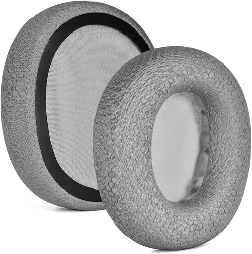 Miniatura 9 de Defean Almohadillas de tela de malla de repuesto compatibles con auriculares SteelSeries Arctis Nova Pro Wired, Nova Negro
