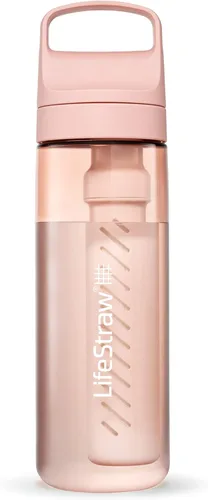Miniatura 23 de LifeStraw Serie Go – Botella de filtro de agua sin BPA para viajes y uso diario, elimina bacterias, parásitos y microplásticos, mejora el sabor, 1L