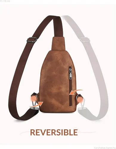 Miniatura 7 de SYTRAH Bolso bandolera para mujer, bolsos cruzados para mujer, bolso cruzado, riñoneras, bolsa de pecho para viajes