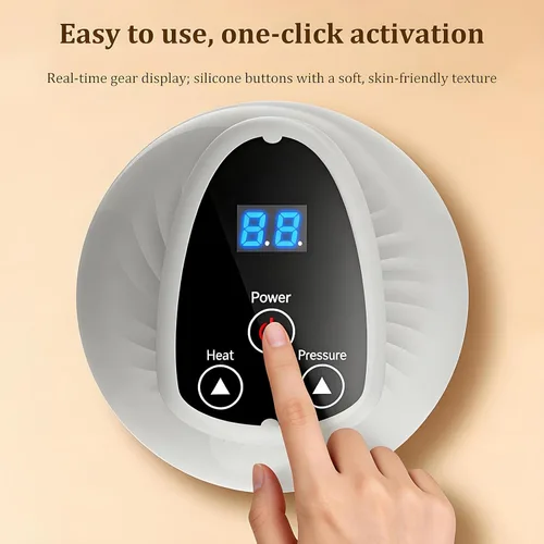 Miniatura 3 de Máquina Vacuvia para celulitis con luz LED y vibración, 9 niveles de succión ajustables para brazos, piernas, abdomen y espalda, masajeador corporal