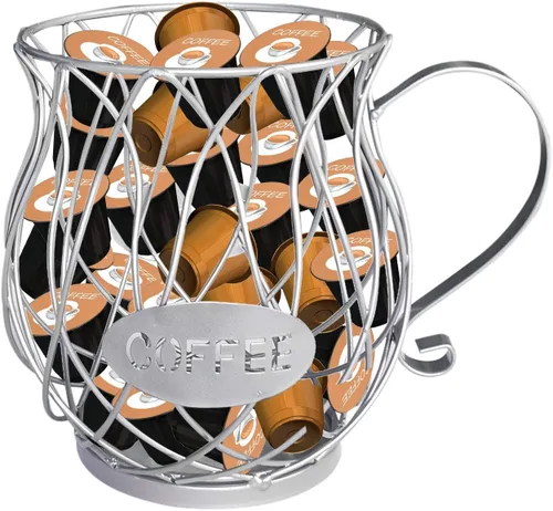 Miniatura 8 de Owill-home Soporte para cápsulas de café y taza organizadora, soporte de metal para tazas de café expreso, soporte para crema de café, soporte
