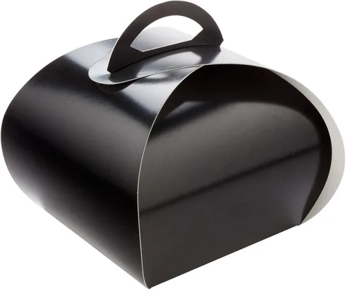 Miniatura 2 de Restaurantware Ingenero - Cajas para pasteles de 6.5 pulgadas con asas, 100 loncheras con asa integrada, forro resistente a la grasa para postres