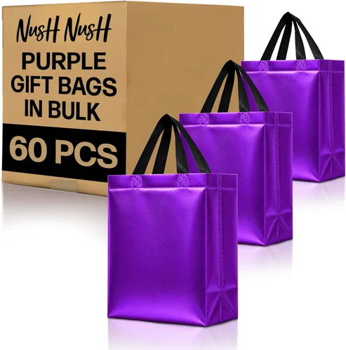 Miniatura 43 de Nush Nush Bolsas de regalo de color azul aguamarina de gran tamaño – Juego de 30 bolsas de regalo azul claro brillante con asas a granel – Bolsa
