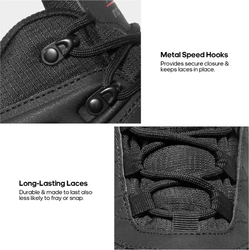 Miniatura 5 de NORTIV 8 Botas de senderismo impermeables para hombre, ligeras, a medio tobillo, botas de senderismo para exteriores