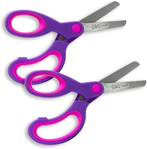 Miniatura 3 de Lefty's Tijeras para zurdos de punta redonda para niños, dos unidades Azul
