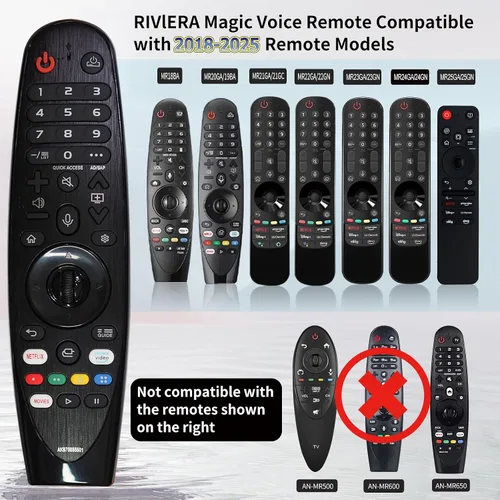 Miniatura 2 de RIVIERA Magic Remote para LG Smart ThinQ OLED Nanocell WebOS UHD TV con función de voz y puntero compatible con MR22/21/20GA MR18BA MR23/24/25GN