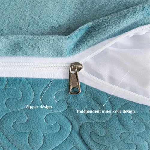 Miniatura 5 de Almohada grande de cuña de lectura, cojín para cabecero de cama, cojín para cama individual, matrimonial, Queen, King, litera, azul, 59 pulgadas