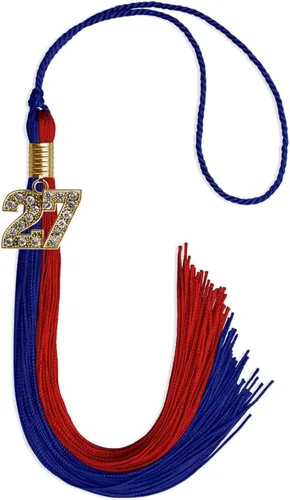 Miniatura 118 de Endea Graduation Borla de doble color con dije dorado (negro/oro brillante, 2022)